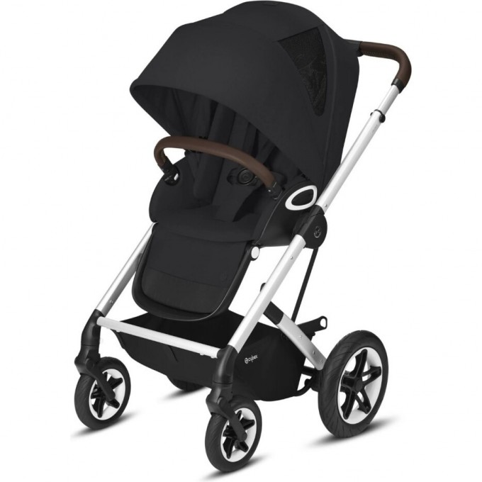 Коляска прогулочная CYBEX TALOS S LUX SLV deep black с дождевиком 520004613